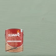 Olympic 1 gal. North Pole Exterior Solid Wood Protector Stain Plus Sealer in One