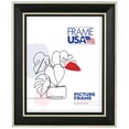 thumbnail image 1 of 12x12 Picture Frame, Silver Olympic Style 78238–101, 1.5 Inch Wood with Glass, Wall Display, 1 of 4
