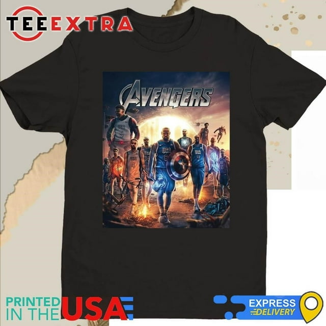 Olympic 2024 Usa Team Basketball Avengers Shirt