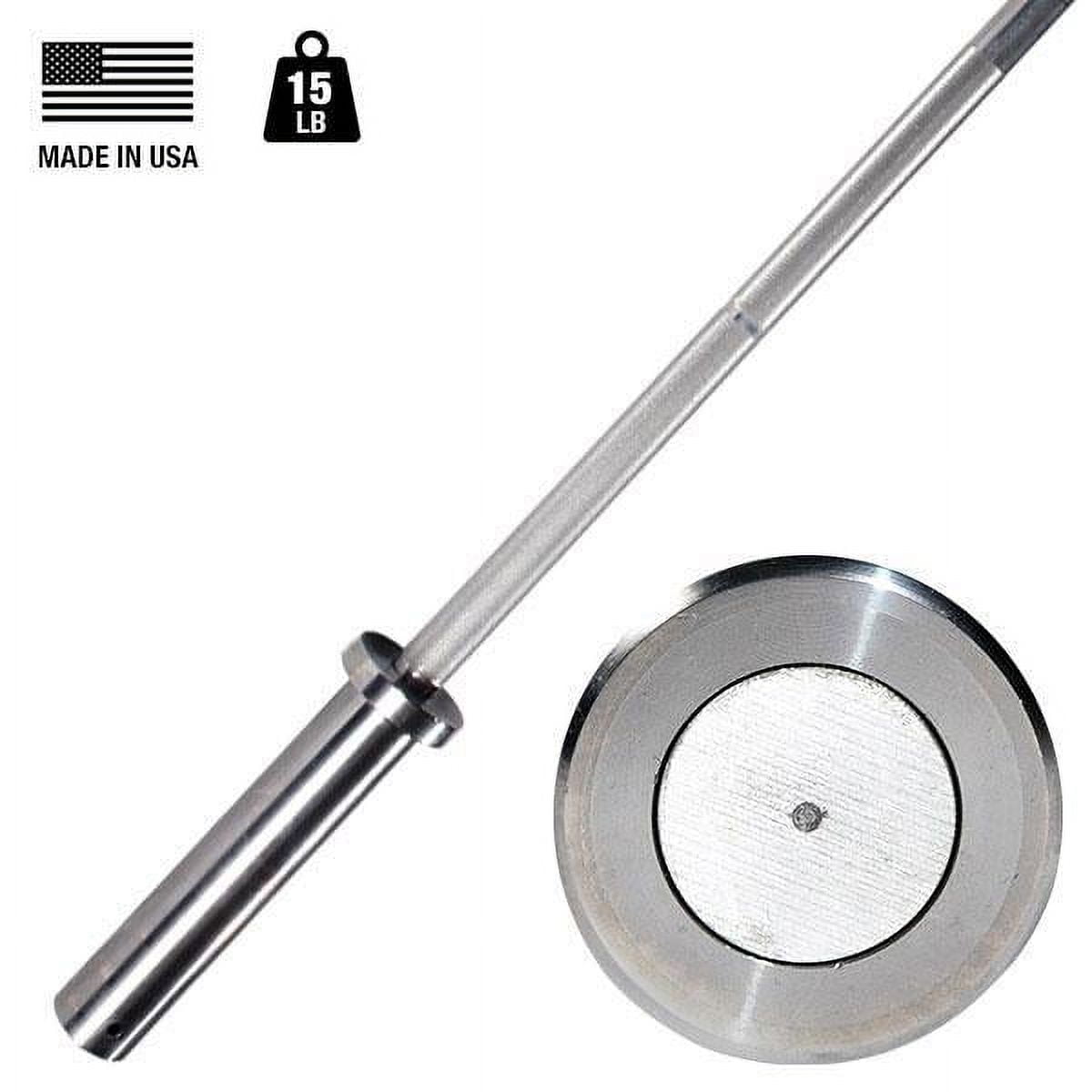 Olympic Bar made from Aluminum 15lb weight 6ft 28mm grip Walmart