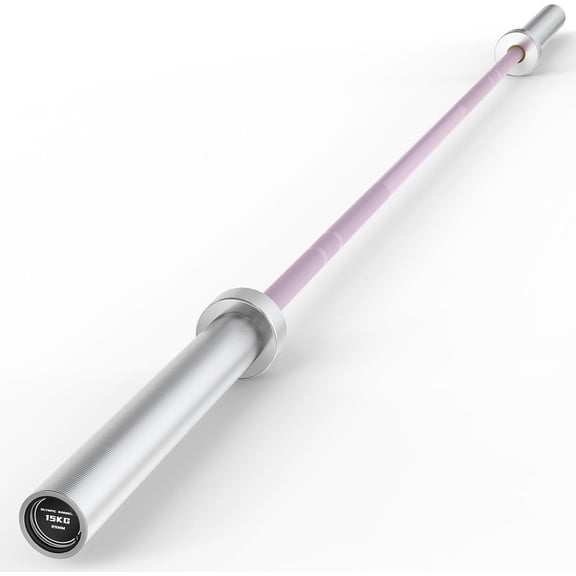 Olympic Barbell 4 ft/5 ft/6 ft/6.5ft/7 ft, 2 Inch Straight Womens Bars, Weight Bar for Strength Training, Weightlifting, Squat, Hip Thrust, Bench Press, Deadlift, 500 lb - 1000 lb Capacity