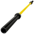 thumbnail image 1 of Olympic Barbell Bar,500bl,700bl,1000bl, Capacity Available with Hard Chrome Sleeves for Gym Home Exercises, Yellow Barbell Bar Weightlifting and Powerlifting, 1 of 5