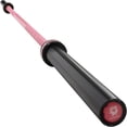 thumbnail image 1 of 7ft Olympic Barbell, Barbell for Weightlifting and Powerlifting 45lb, Olympic Bar for 500lbs Capacity, Weight Bar Fit 2” Standard Weights，Pink, 1 of 7