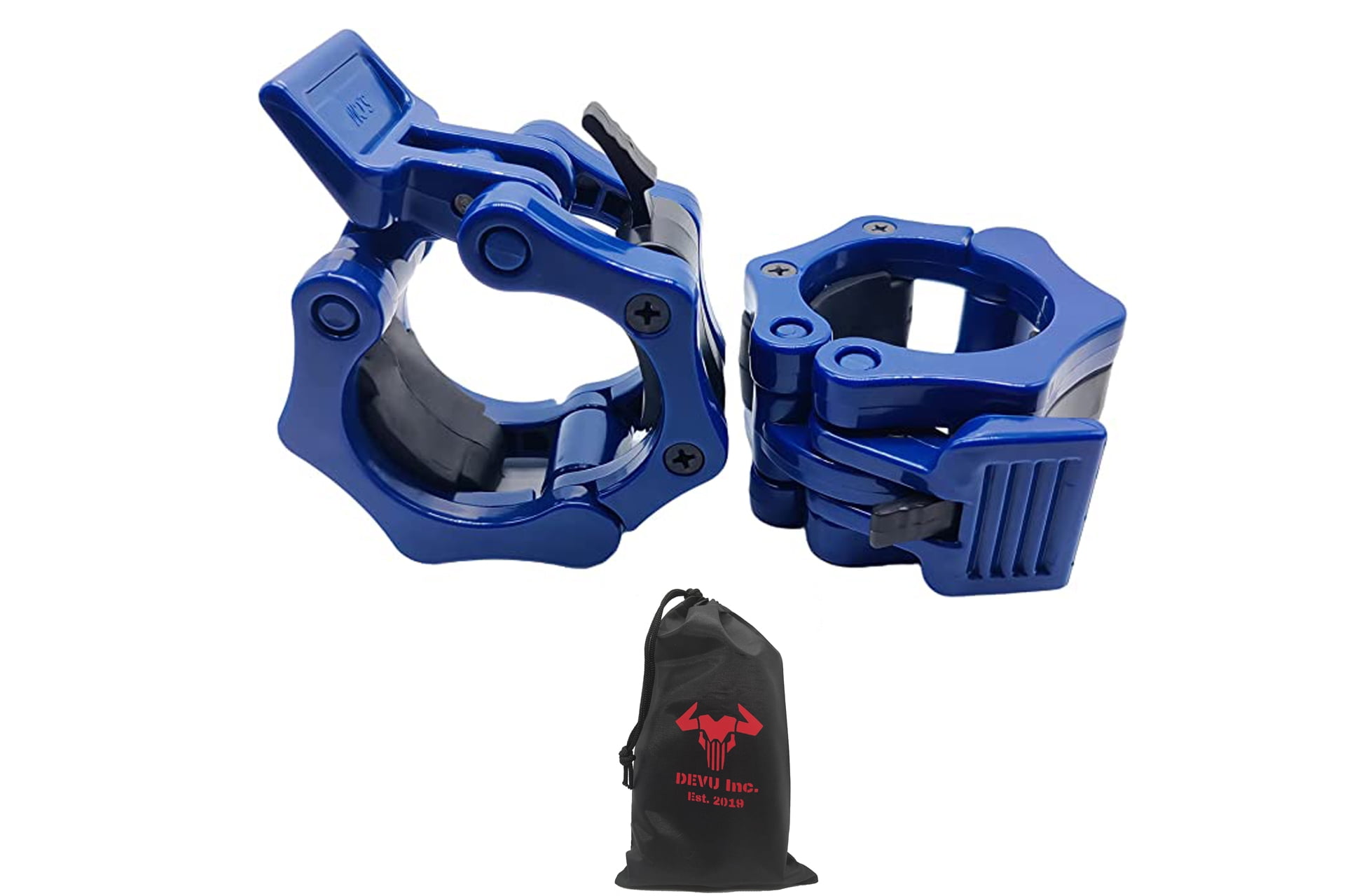 Olympic Barbell Clamps 2 inch Quick Release Pair 2" Hole Barbell Clamp