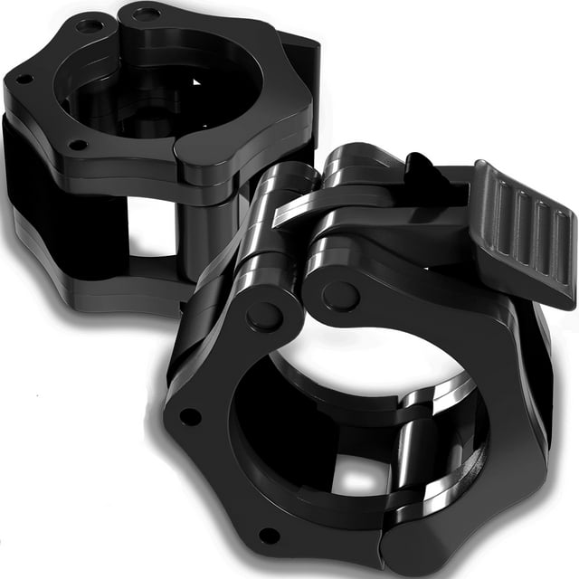 Gym Standard 2 inch Barbell Clamps Non Slip Quick Release Weight