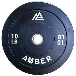 BalanceFrom Fitness 260lb Olympic Bumper Strength Training Weight Plate Set  