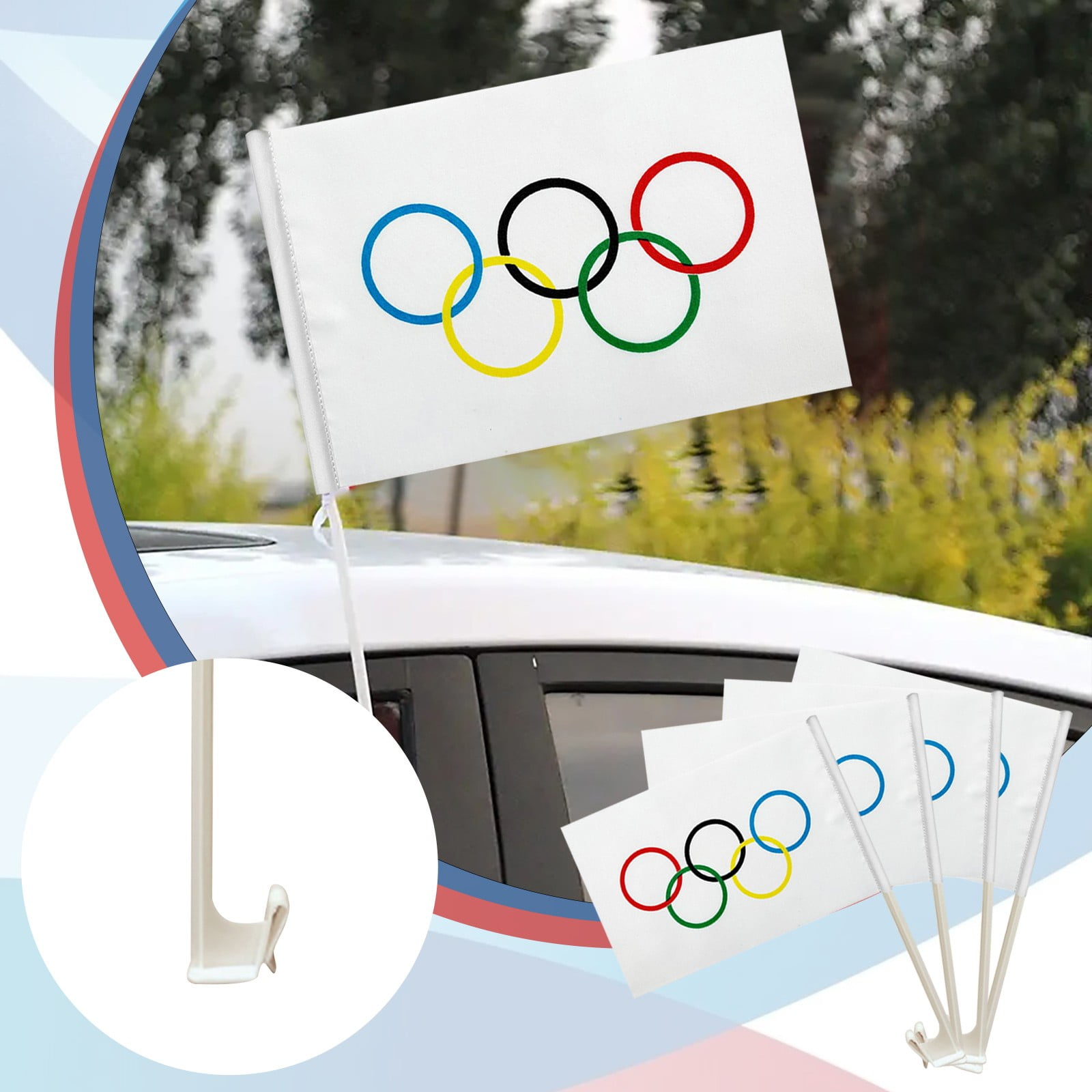 Olympic Decorations,Olympic Flag,Paris 2024 Olympics Merchandise,2024