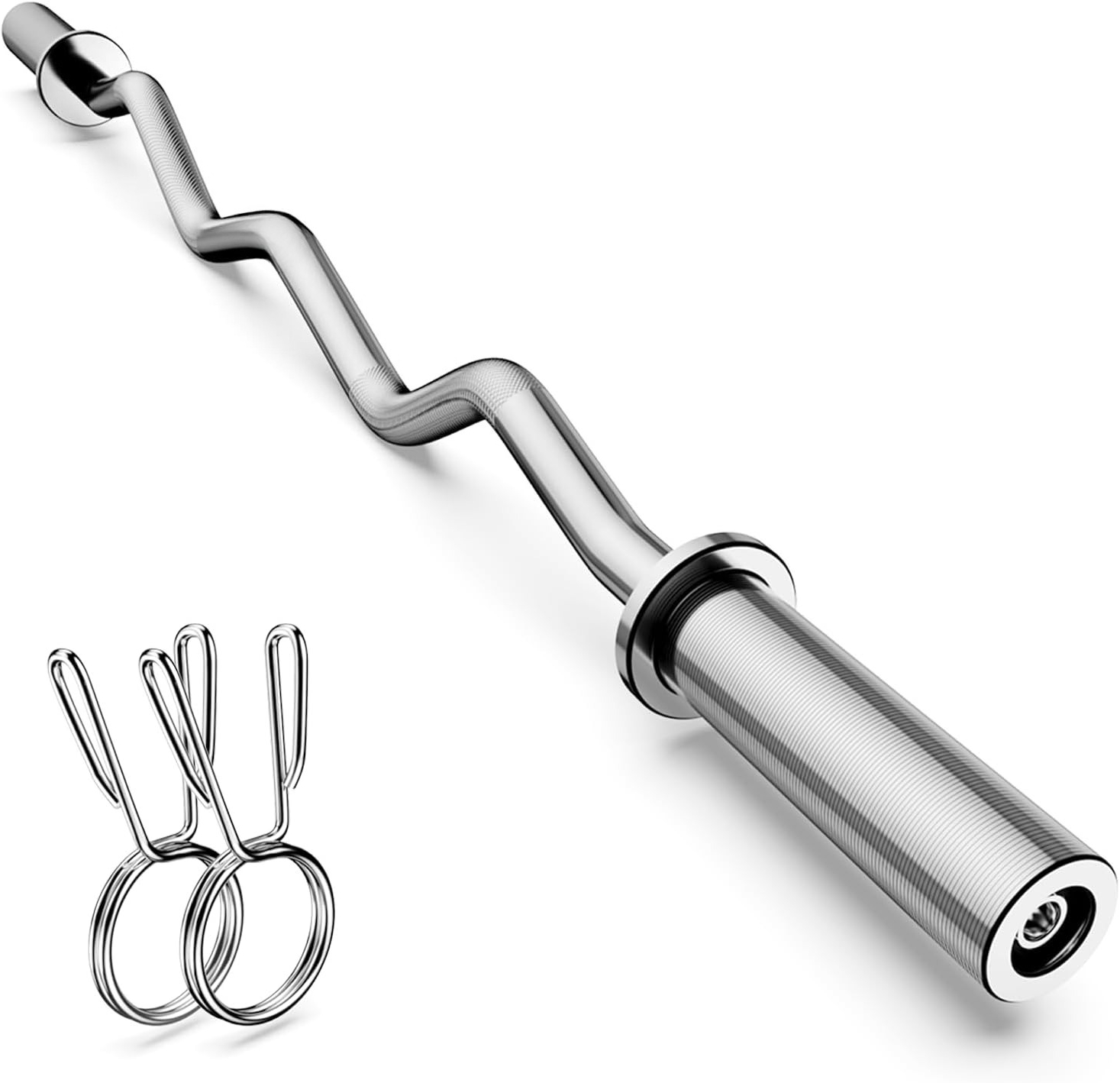 Olympic EZ Curl Barbell Bar 47