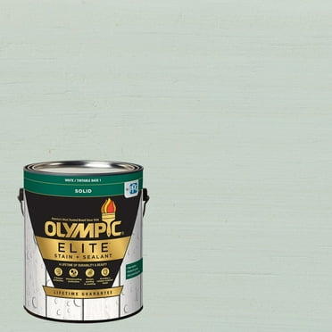 Olympic Elite 1 Gallon SC-1019 Cool Dusk Solid Advanced Exterior Stain and Sealer in One