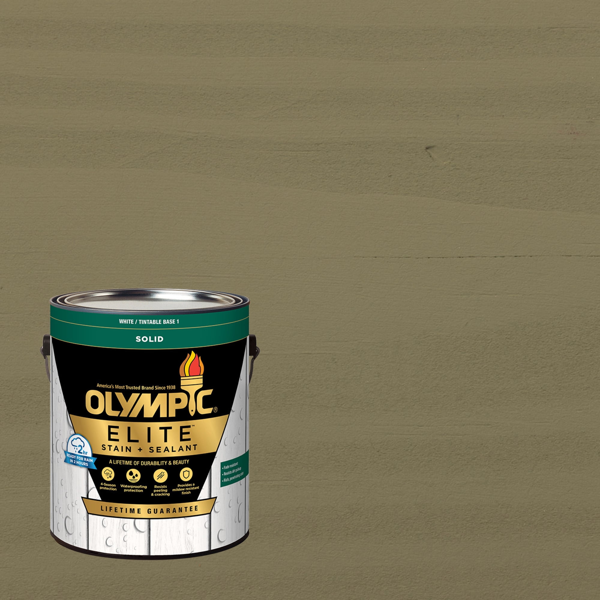 Olympic Elite 1 Gallon SC-1010 Butternut Solid Advanced Exterior