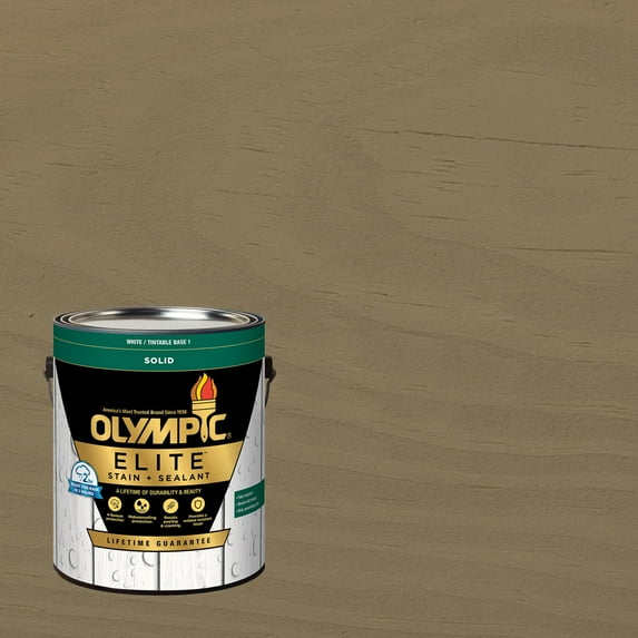 Olympic Elite 1 Gallon SC-1030 Eiffel Tower Solid Advanced Exterior Stain and Sealer in One
