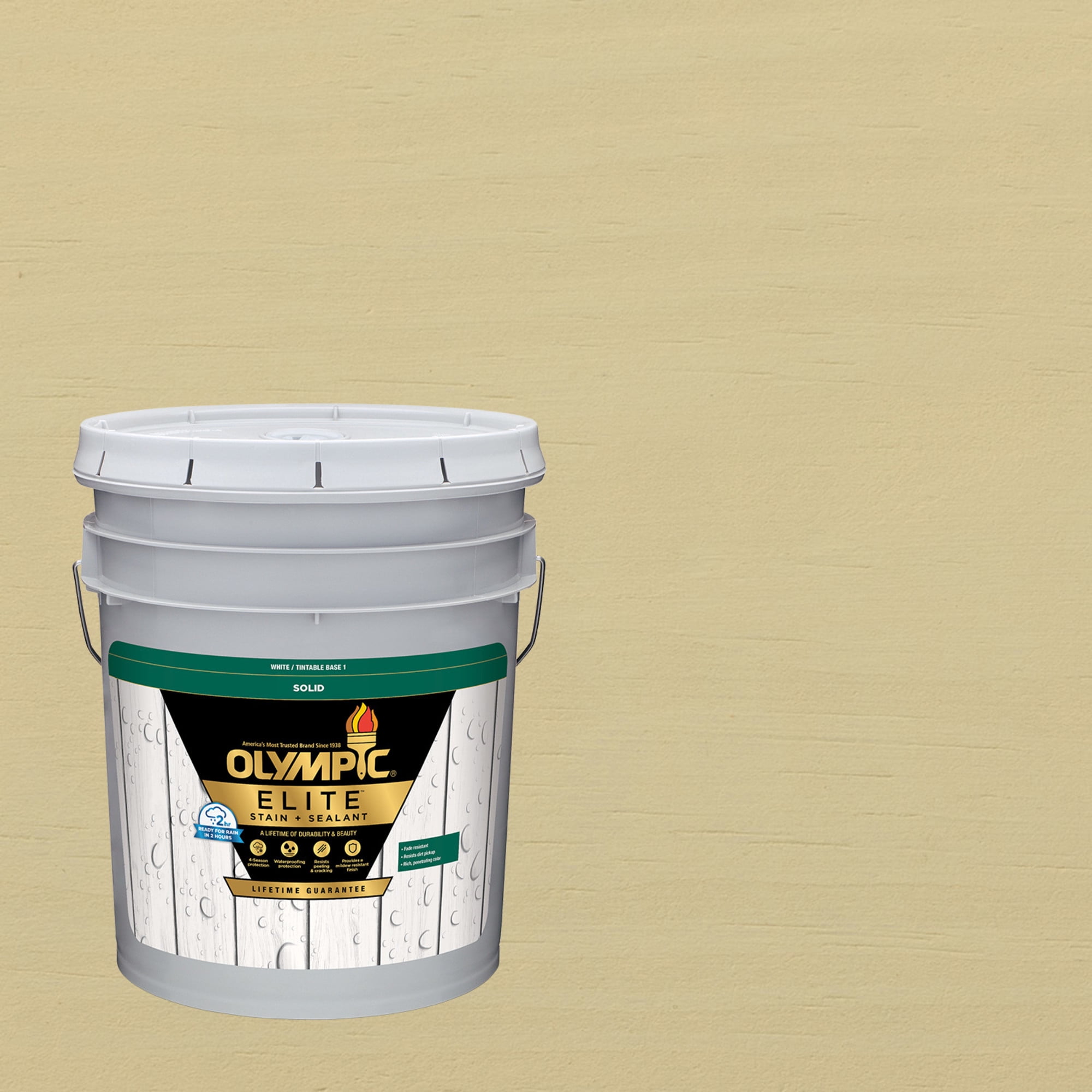 Olympic Elite 5 Gallons SC-1025 Deauville Solid Advanced Exterior Stain and Sealer in One
