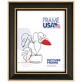 thumbnail image 1 of 24x30 Picture Frame, Gold Olympic Style 78238–102, 1.5 Inch Wood with Plexiglass, Wall Display, 1 of 4