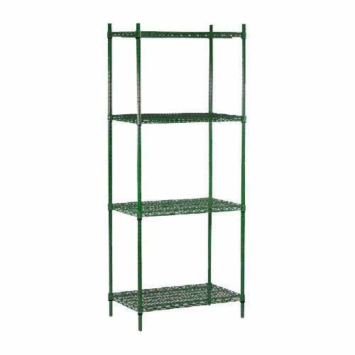 Olympic - J2436K-J74TSPK - 24 in x 36 in 4 Shelf Epoxy Coated Shelving Unit
