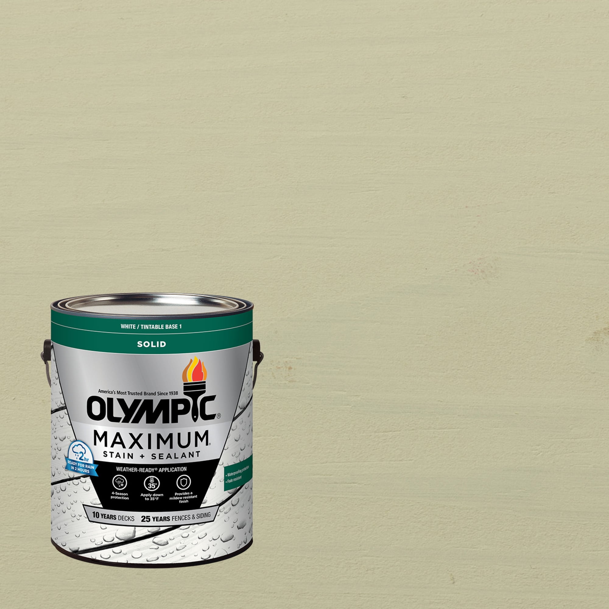 Olympic Maximum 1 GallonSC-1013 Cascades Solid Color Exterior Stain and Sealer in One