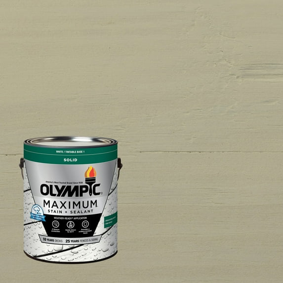 Olympic Maximum 1 GallonSC-1032 Fog Solid Color Exterior Stain and Sealer in One
