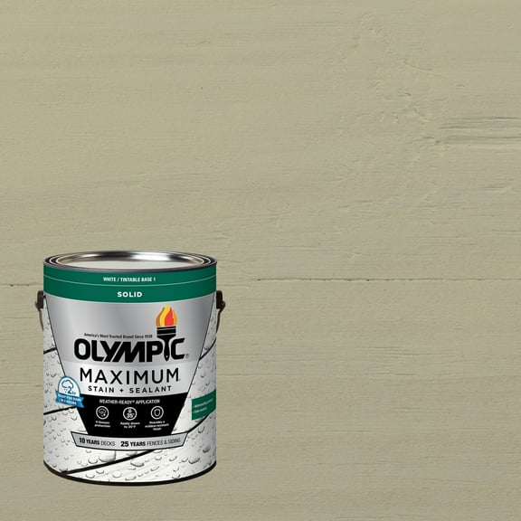 Olympic Maximum 1 GallonSC-1032 Fog Solid Color Exterior Stain and Sealer in One