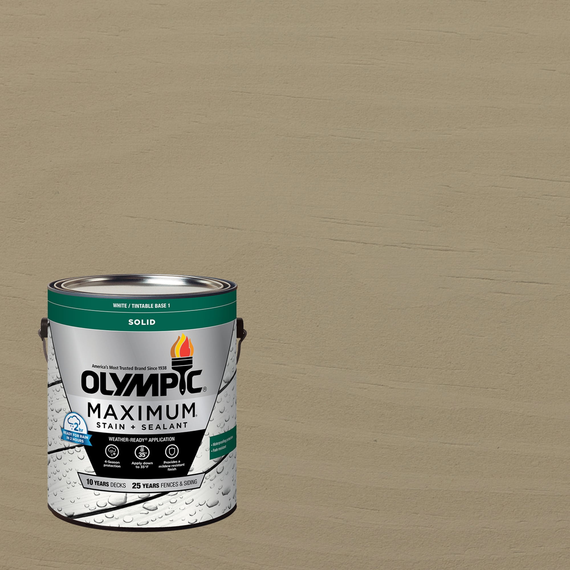 Olympic Maximum 1 GallonSC-1066 Predawn Solid Color Exterior Stain and Sealer in One