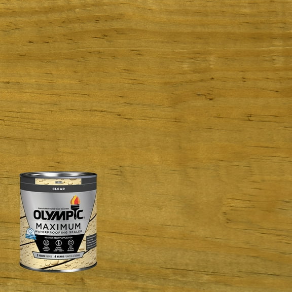Olympic Maximum 1 Quart Clear Exterior Waterproofing Sealer Low VOC