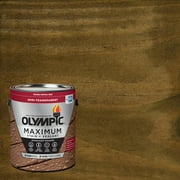 Olympic Maximum 1 gal. Black Oak Semi-Transparent Exterior Stain and Sealer in One Low VOC
