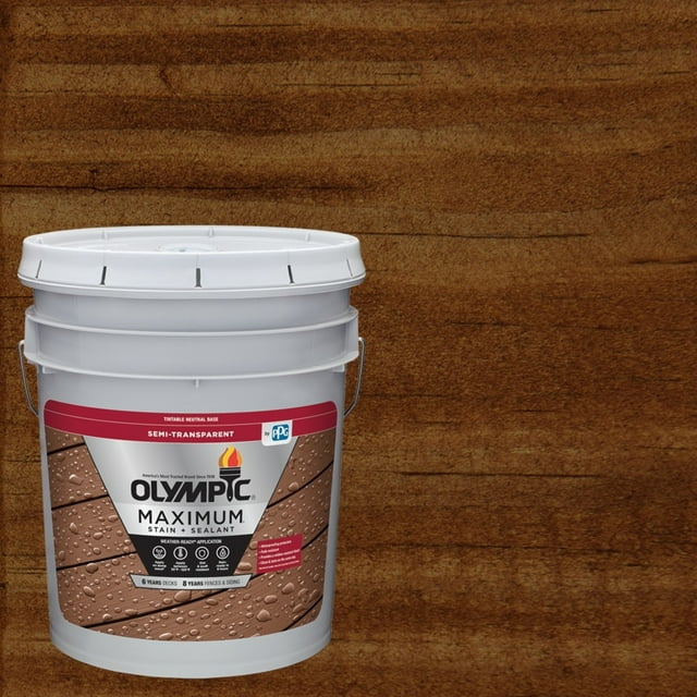 Olympic Maximum 5 Gal ST2006 Chestnut Brown SemiTransparent Exterior