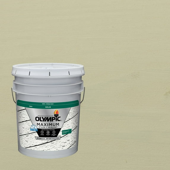 Olympic Maximum 5 Gallons SC-1013 Cascades Solid Color Exterior Stain and Sealer in One