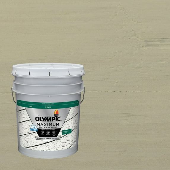 Olympic Maximum 5 Gallons SC-1032 Fog Solid Color Exterior Stain and Sealer in One