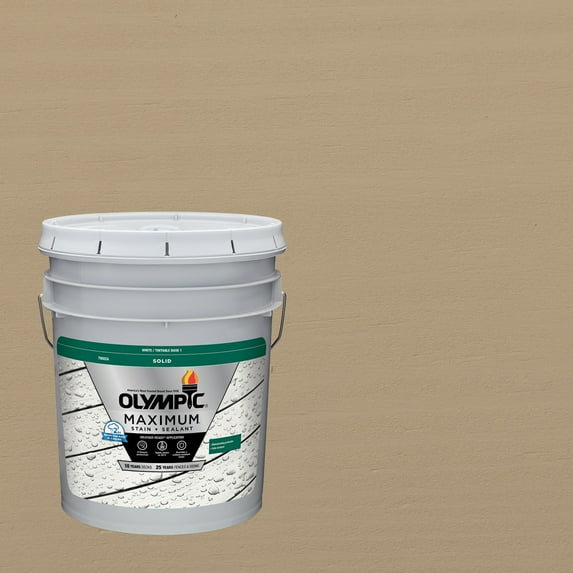 Olympic Maximum 5 Gallons SC-1038 Heather Solid Color Exterior Stain and Sealer in One