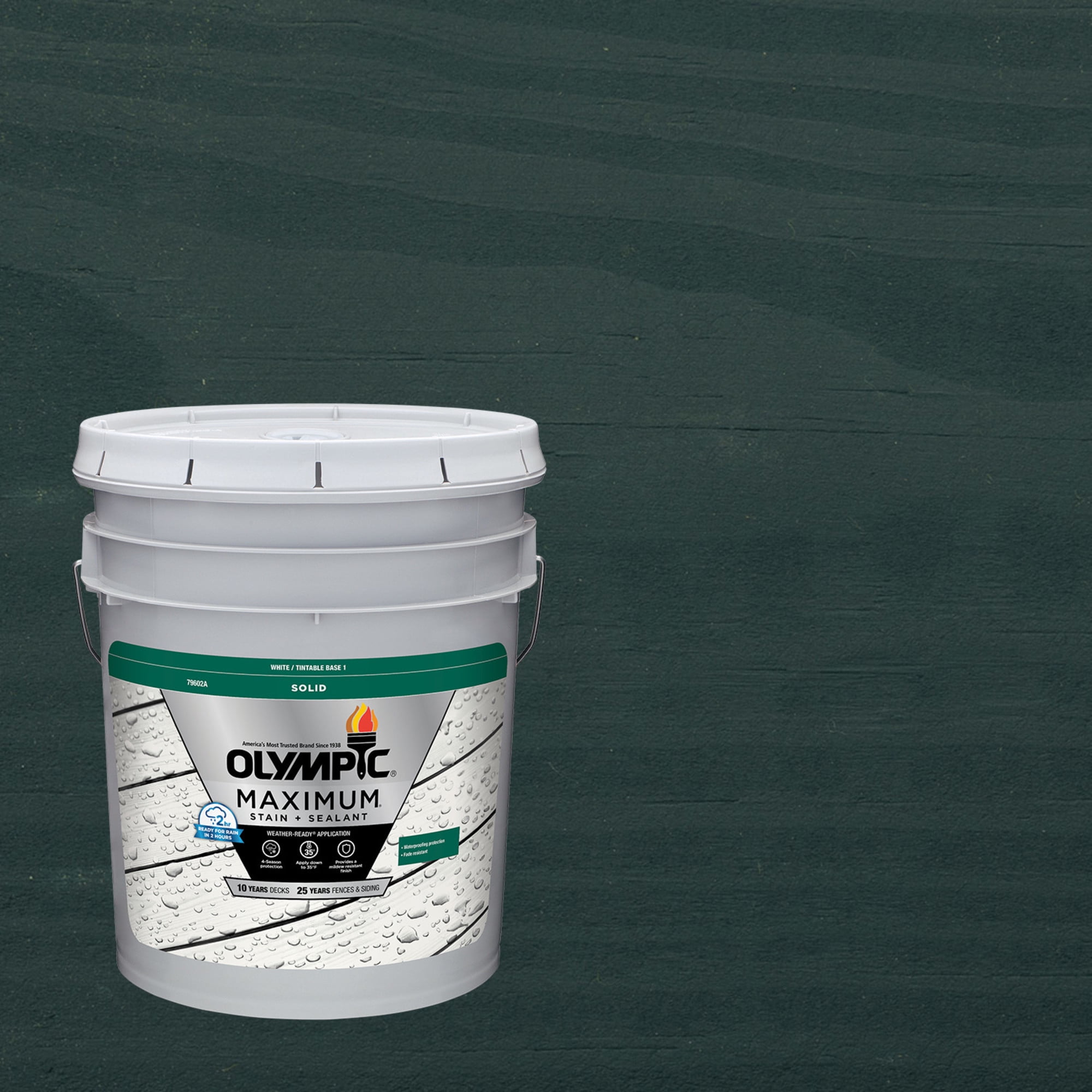Olympic Maximum 5 Gallons SC-1045 Midnight Blue Solid Color Exterior Stain and Sealer in One