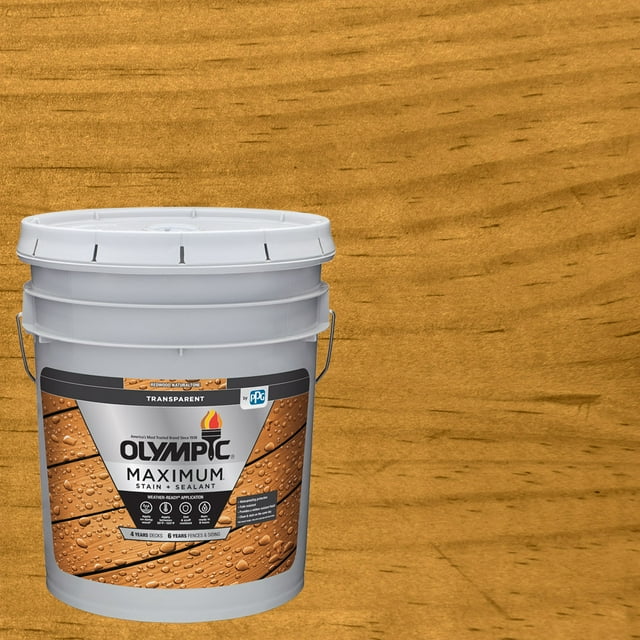 Olympic Maximum 5 gal. Redwood Exterior Stain and Sealer in One Low VOC