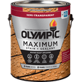 Olympic Maximum SemiTransparent Exterior Wood Stain and Sealer, Cedar