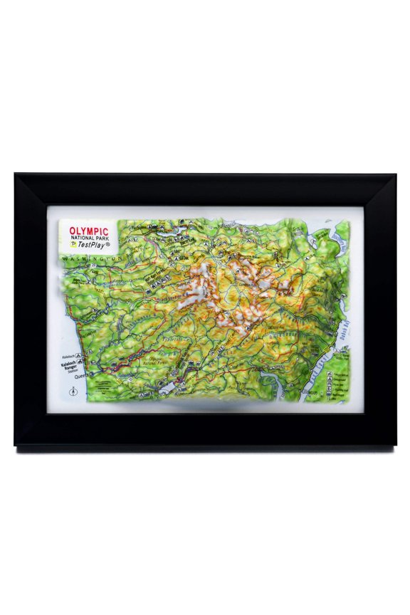 Olympic National Park 3D Raised Relief Map