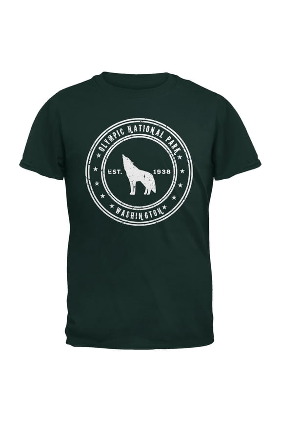 Olympic National Park Forest Green Adult T-Shirt - 2X-Large