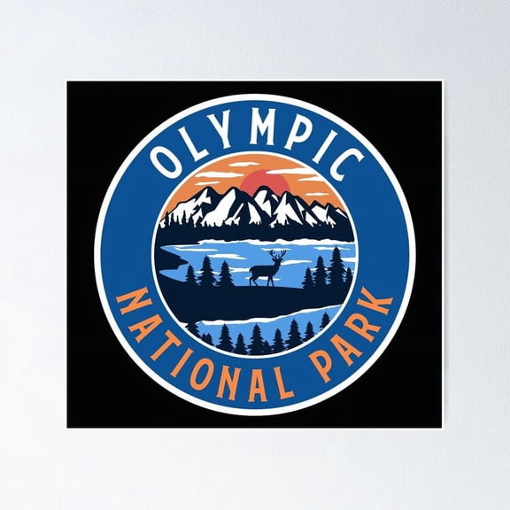 Olympic National Park Poster, 18x24 UNFRAMED
