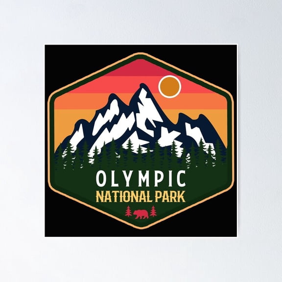 Olympic National Park UNFRAMED Poster, 24x36