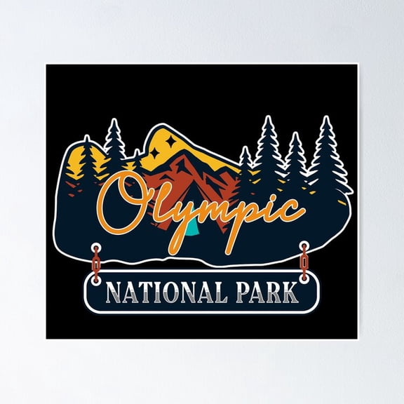 Olympic National Park UNFRAMED Poster, 8x12