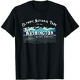 thumbnail image 1 of Olympic National Park Washington Hiking Camping Whales Gift T-Shirt, 1 of 3