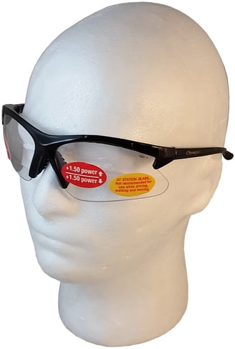 Olympic Optical DUAL READER Safety Glasses with 1.5 Clear Lens and Lens Cleaning Bag