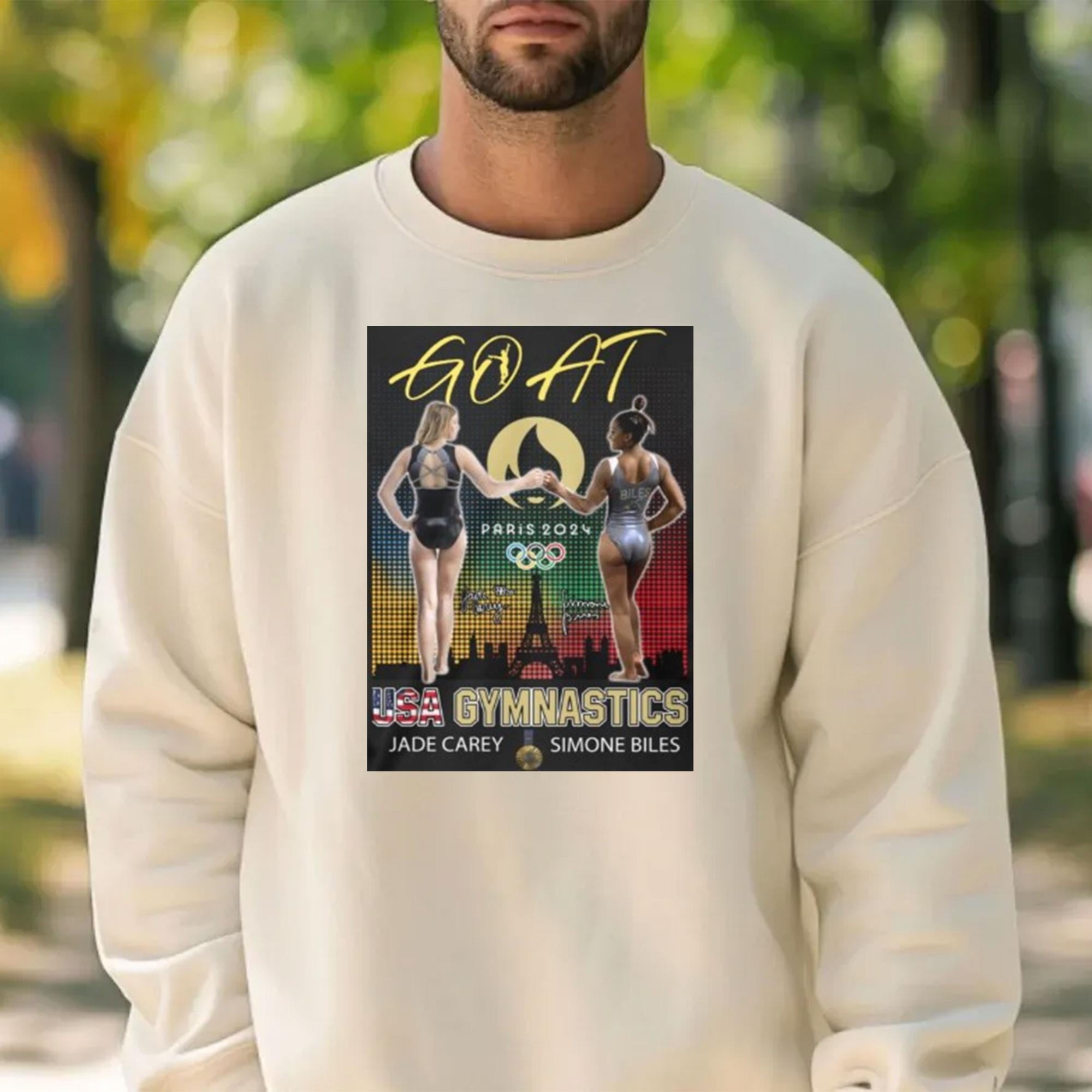 Olympic Paris 2024 Jade Carey And Simone Bile USA Gymnastics TShirt