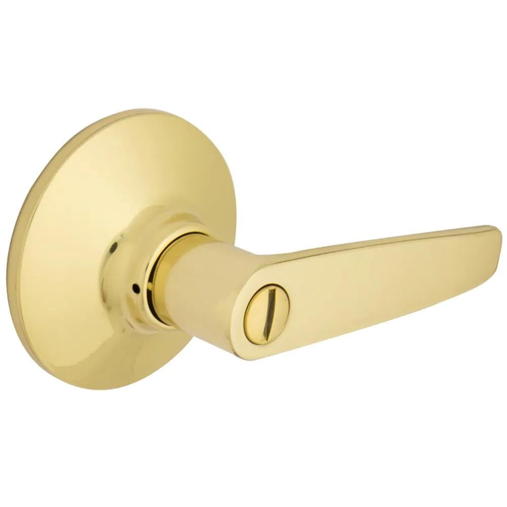 Olympic Polished Brass Bed And Bath Door Handle - Walmart.com