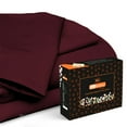 thumbnail image 1 of Olympic Queen Size Egyptian Cotton Bed Sheets 800 TC Sheet Set Wine Solid Cotton 21" Deep, 1 of 5