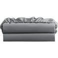 thumbnail image 1 of Olympic Queen Size Fitted Sheet 1 Piece - 400 Thread Count - 100% Egyptian Cotton - 22" Deep Pocket Fully Elastic Sheet - Dark Grey Solid., 1 of 4