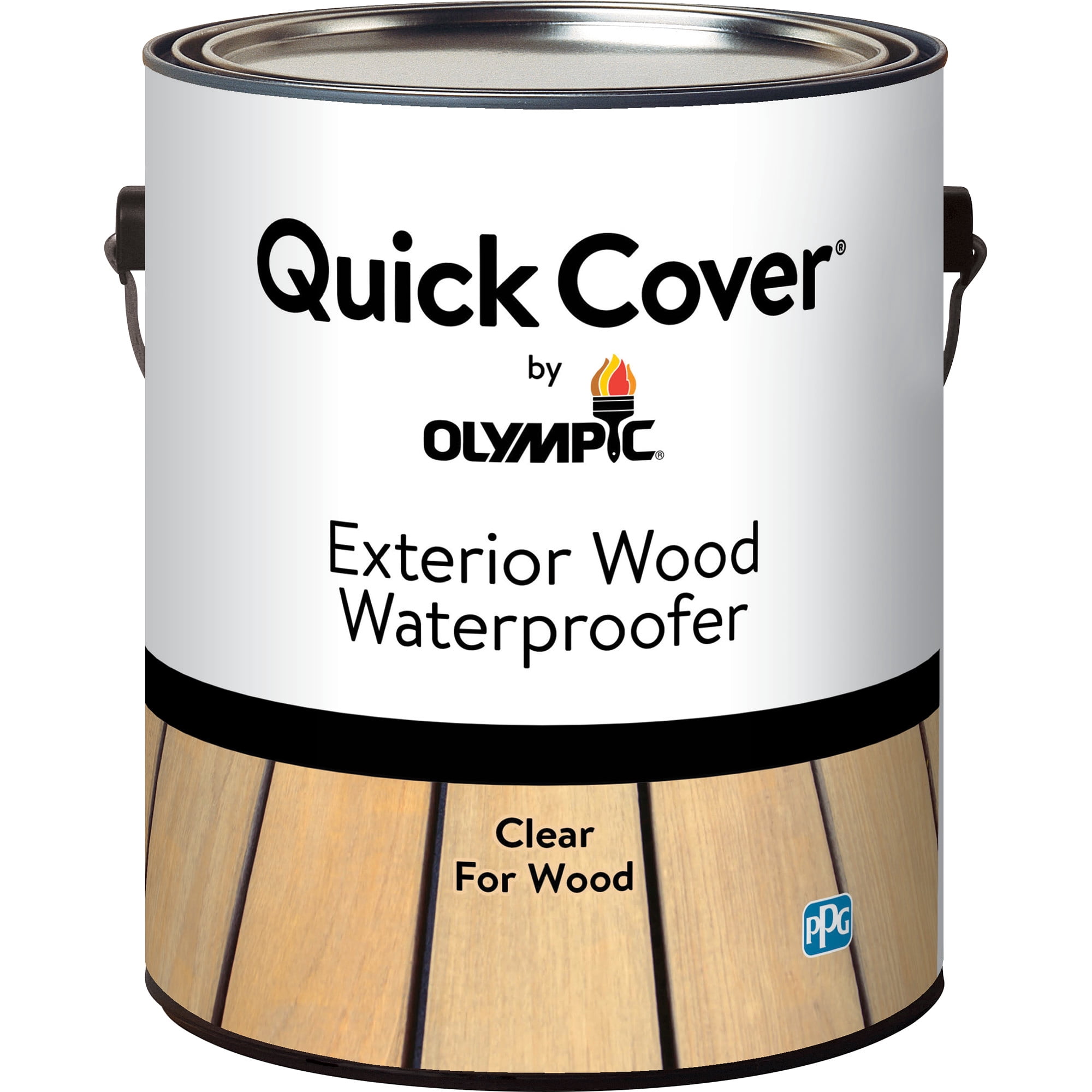 Olympic Quick Cover Clear Clear Interior/Exterior Wood Stain 1 Gallon