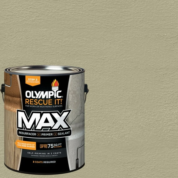 Olympic Rescue It 1 Gallon SC-1032 Fog Exterior Deck Resurfacer and Primer with Sealer