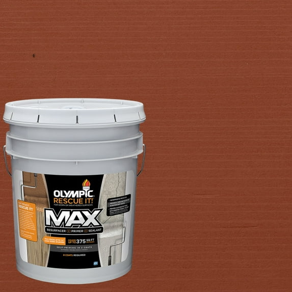 Olympic Rescue It 5 Gallons SC-1011 California Rustic Solid Exterior Deck Resurfacer and Primer with Sealer