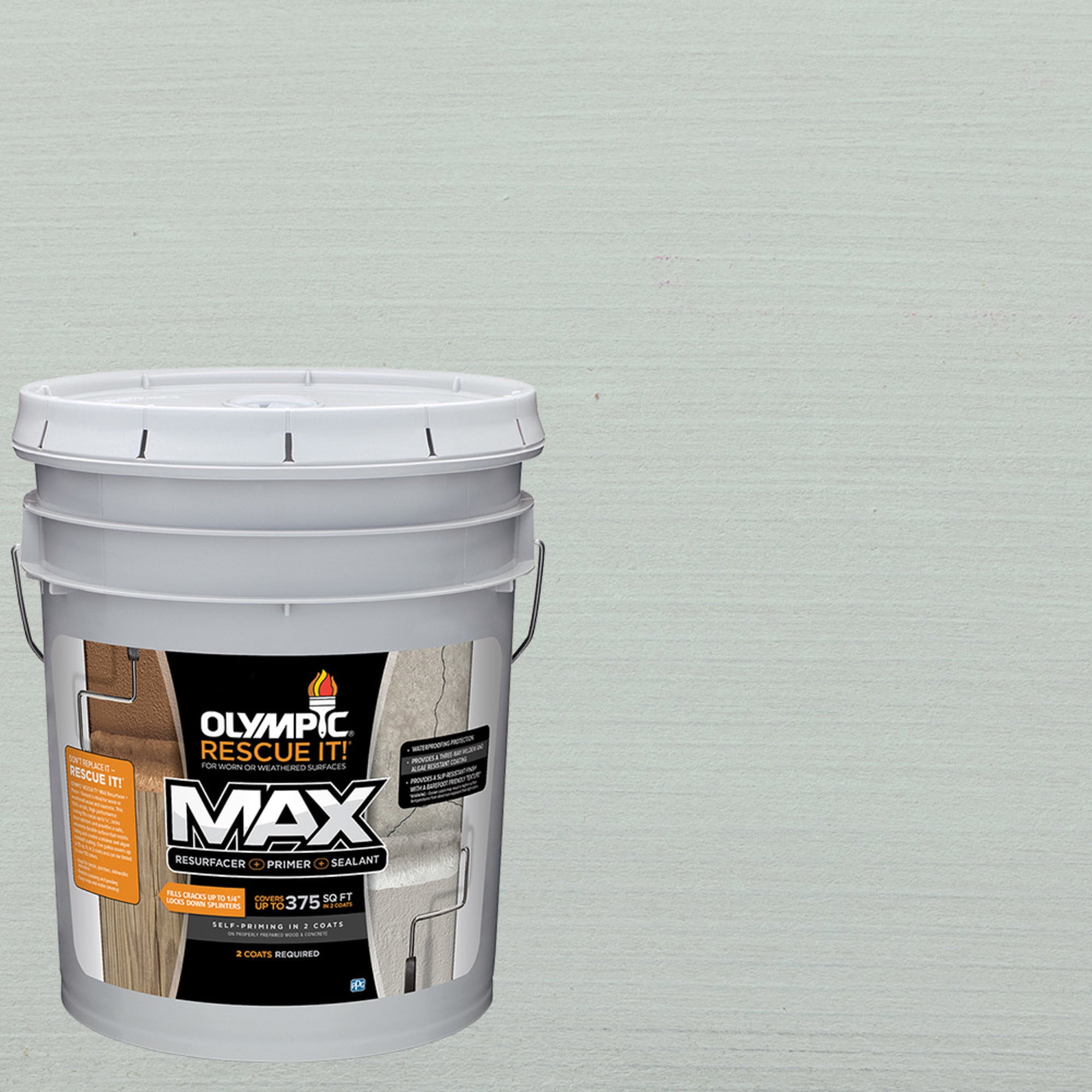 Olympic Rescue It 5 Gallons SC-1019 Cool Dusk Solid Exterior Deck Resurfacer and Primer with Sealer