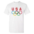 Olympic Rings Team USA Tshirt