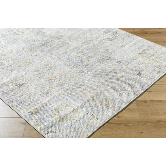 Olympic Traditional Area Rug - Gray, Light Beige, Tan - 2'2" x 3'9"