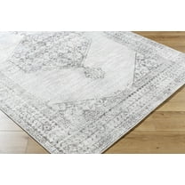 Olympic Traditional Area Rug - Medium Gray - 18" x 18" Sample