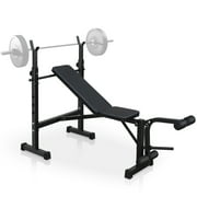 Olympic Weight Bench,Bench Press Set with Squat Rack and Bench for Home Gym Full-Body Workout